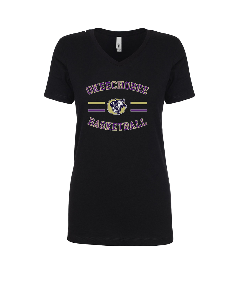 Okeechobee HS Girls Basketball Curve - Women’s V-Neck