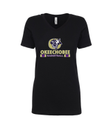 Okeechobee HS Girls Basketball Stacked - Women’s V-Neck