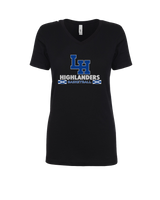 La Habra HS Basketball Stacked - Women’s V-Neck