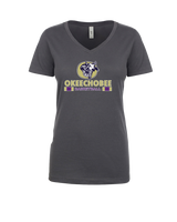 Okeechobee HS Girls Basketball Stacked - Women’s V-Neck