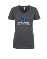 La Habra HS Basketball Stacked - Women’s V-Neck