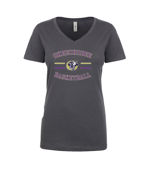 Okeechobee HS Girls Basketball Curve - Women’s V-Neck