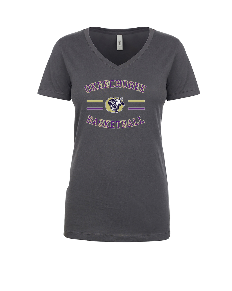 Okeechobee HS Girls Basketball Curve - Women’s V-Neck