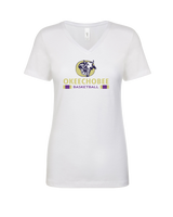 Okeechobee HS Girls Basketball Stacked - Women’s V-Neck