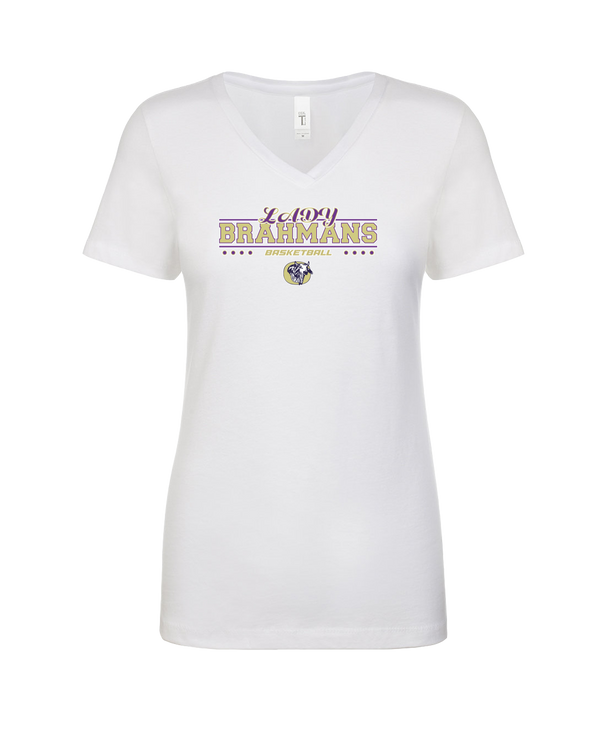 Okeechobee HS Girls Basketball Border - Women’s V-Neck