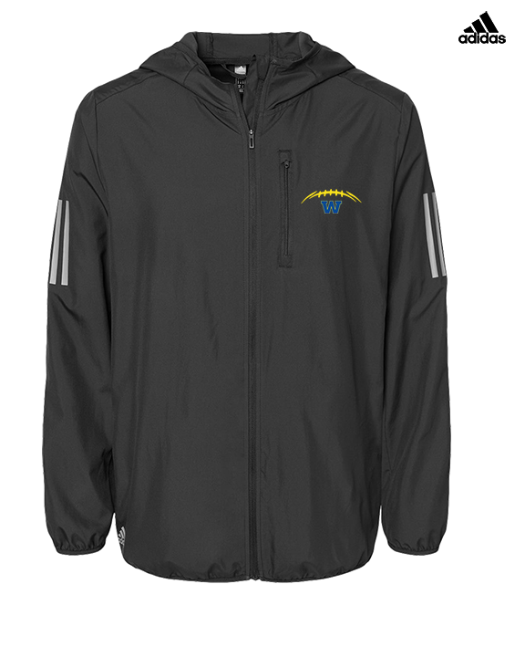 Wooster HS Football Laces - Mens Adidas Full Zip Jacket