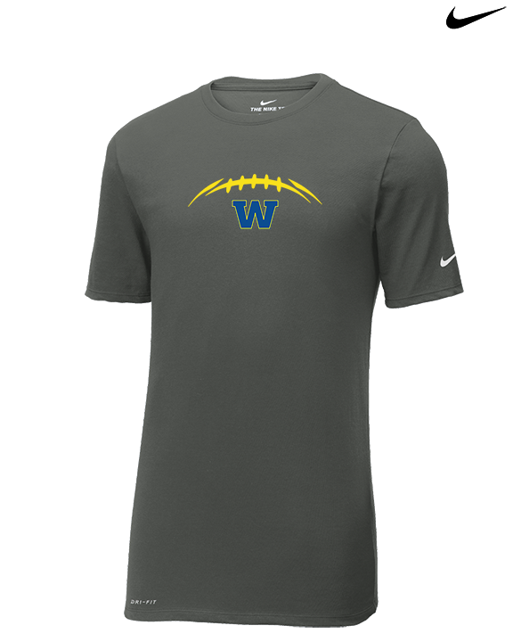Wooster HS Football Laces - Mens Nike Cotton Poly Tee