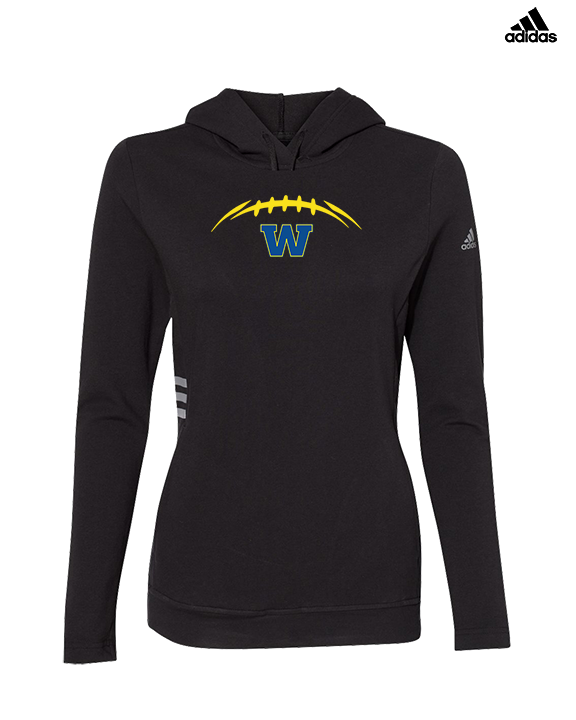 Wooster HS Football Laces - Womens Adidas Hoodie