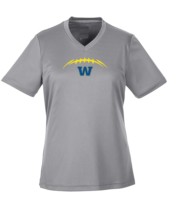 Wooster HS Football Laces - Womens Performance Shirt