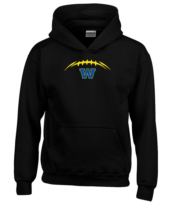 Wooster HS Football Laces - Youth Hoodie