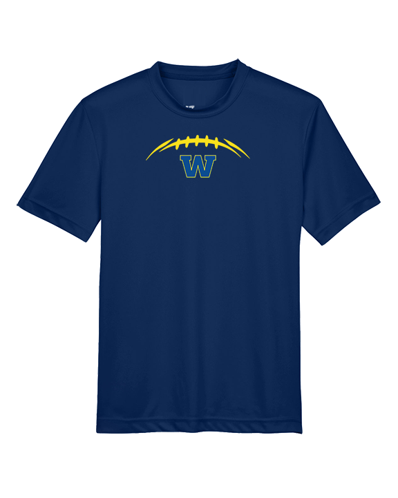 Wooster HS Football Laces - Youth Performance Shirt