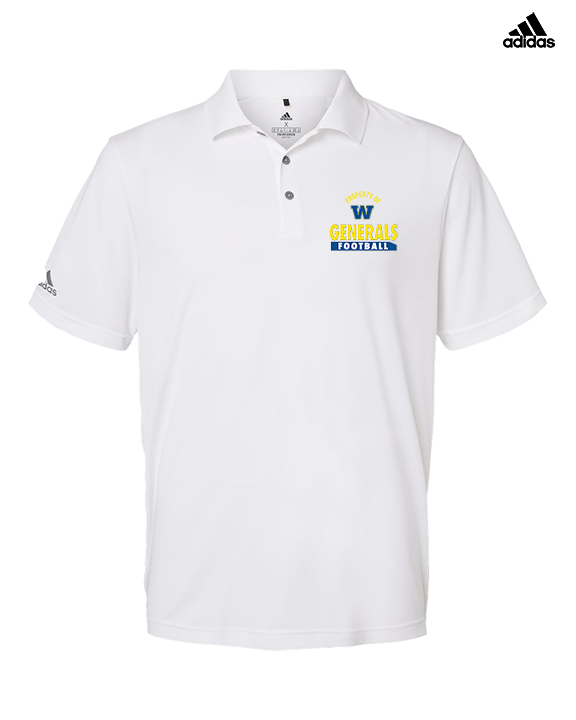 Wooster HS Football Property - Mens Adidas Polo