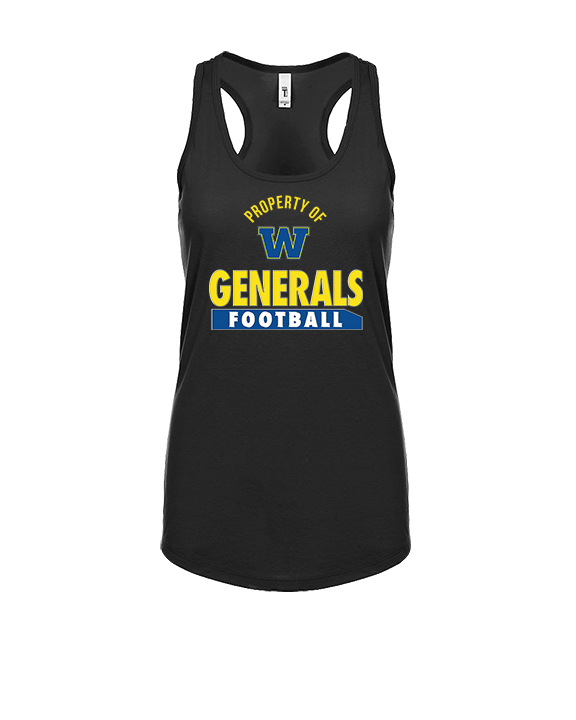 Wooster HS Football Property - Womens Tank Top