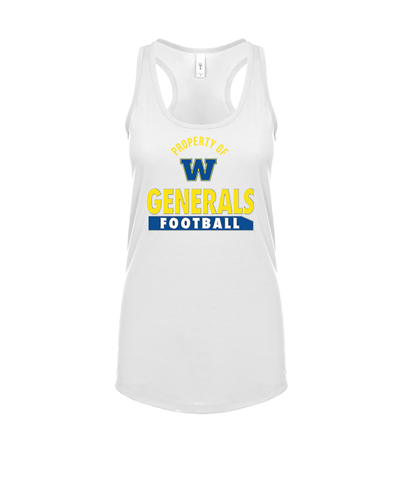 Wooster HS Football Property - Womens Tank Top