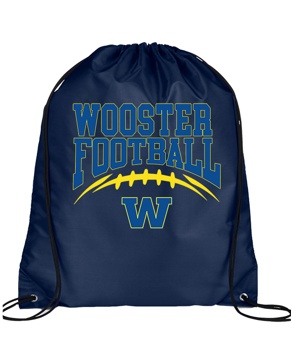 Wooster HS Football School Football - Drawstring Bag