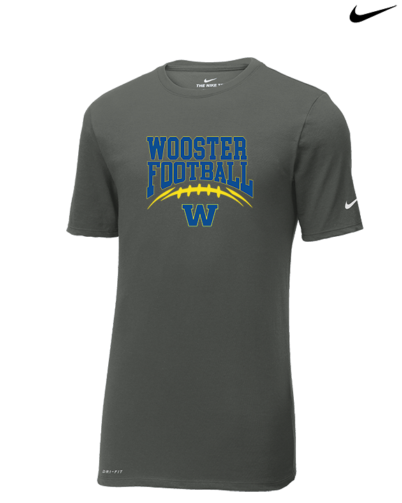 Wooster HS Football School Football - Mens Nike Cotton Poly Tee