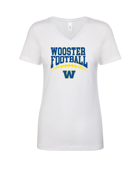 Wooster HS Football School Football - Womens Vneck