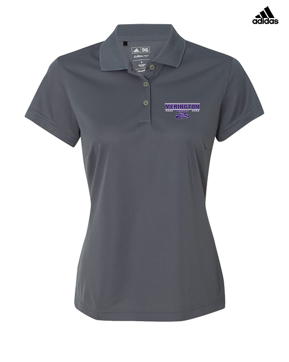 Yerington HS Baseball Border - Adidas Womens Polo
