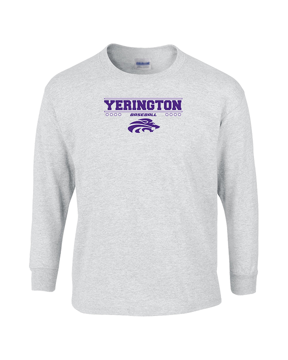 Yerington HS Baseball Border - Cotton Longsleeve