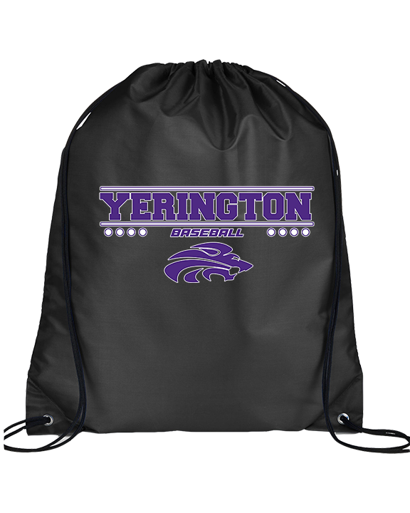 Yerington HS Baseball Border - Drawstring Bag