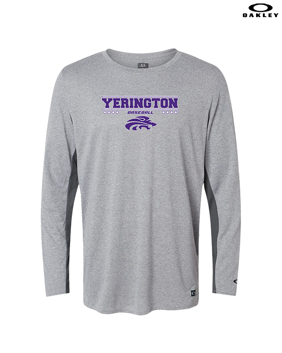 Yerington HS Baseball Border - Mens Oakley Longsleeve