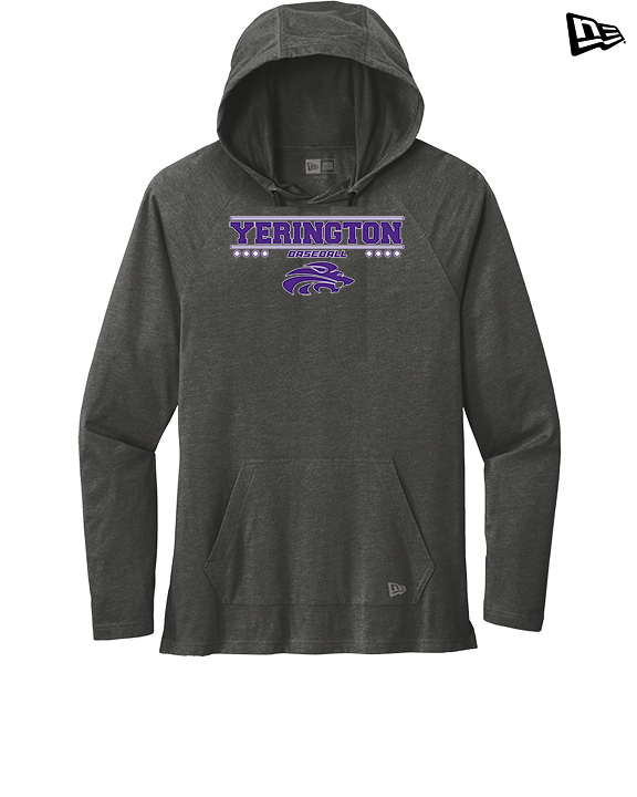 Yerington HS Baseball Border - New Era Tri-Blend Hoodie