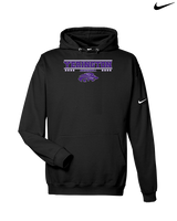 Yerington HS Baseball Border - Nike Club Fleece Hoodie