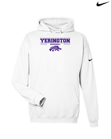 Yerington HS Baseball Border - Nike Club Fleece Hoodie