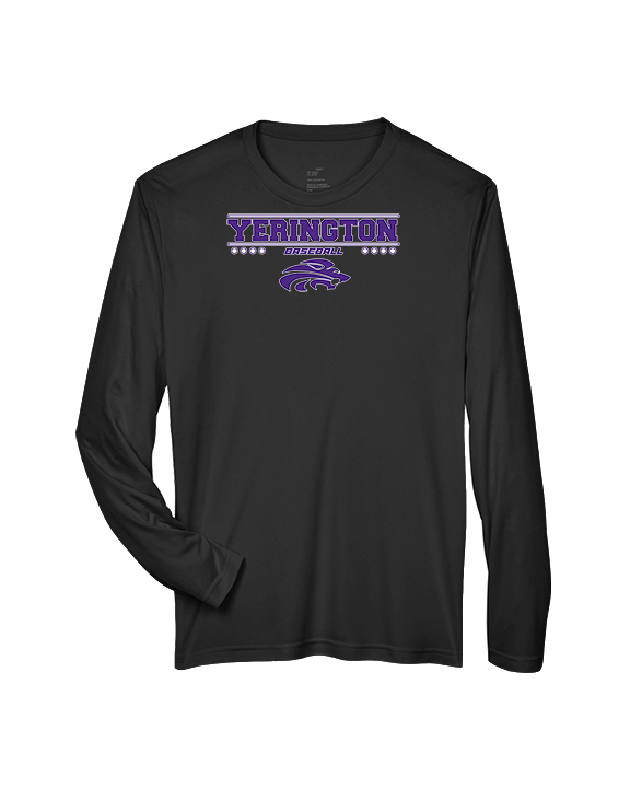 Yerington HS Baseball Border - Performance Longsleeve