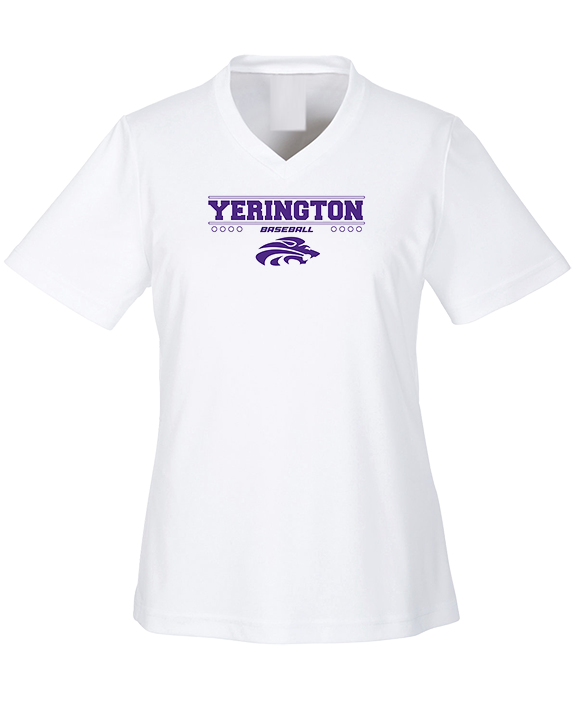 Yerington HS Baseball Border - Womens Performance Shirt