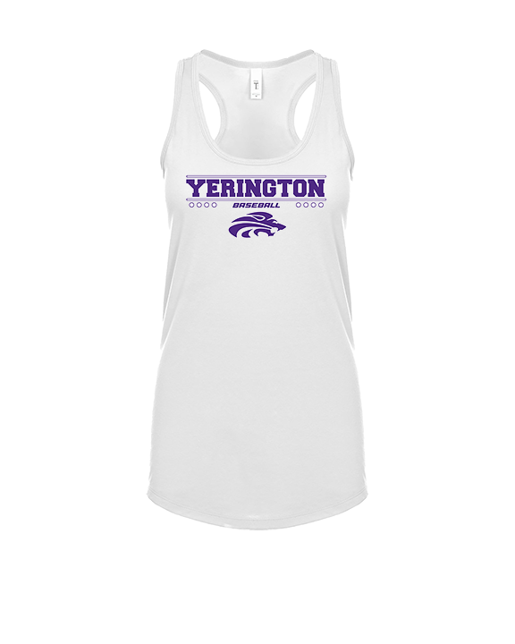 Yerington HS Baseball Border - Womens Tank Top