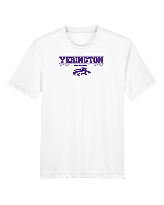 Yerington HS Baseball Border - Youth Performance Shirt