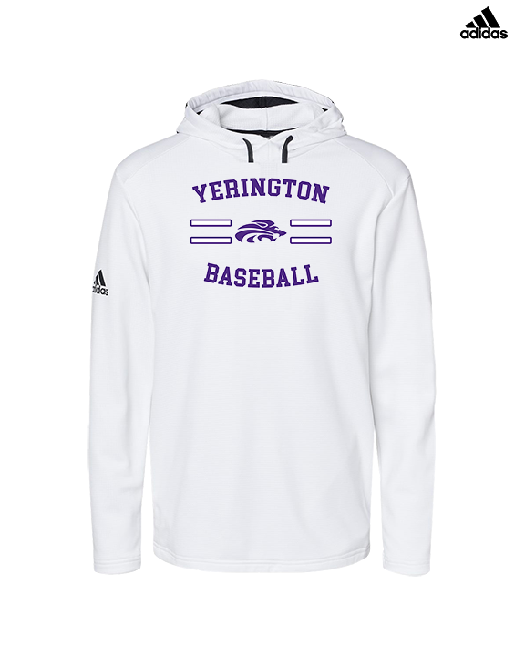 Yerington HS Baseball Curve - Mens Adidas Hoodie