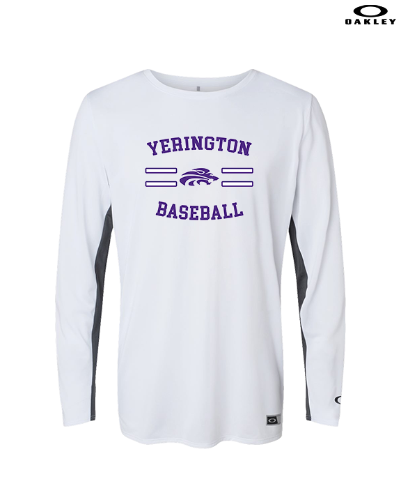 Yerington HS Baseball Curve - Mens Oakley Longsleeve