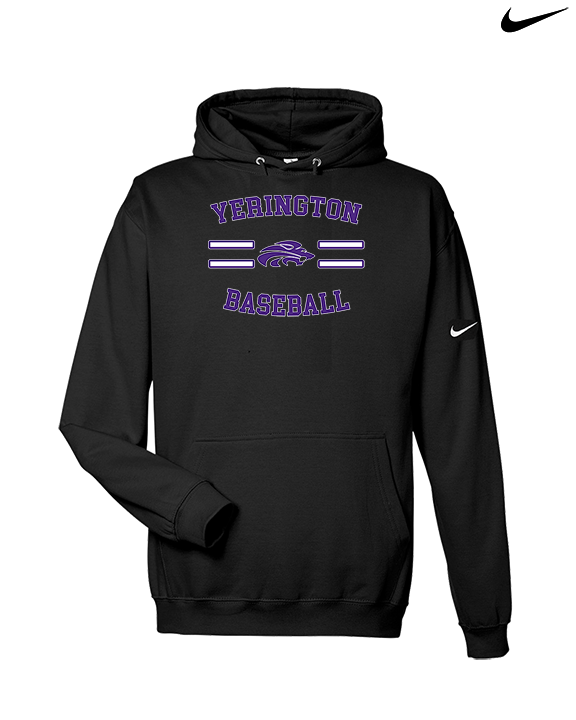 Yerington HS Baseball Curve - Nike Club Fleece Hoodie