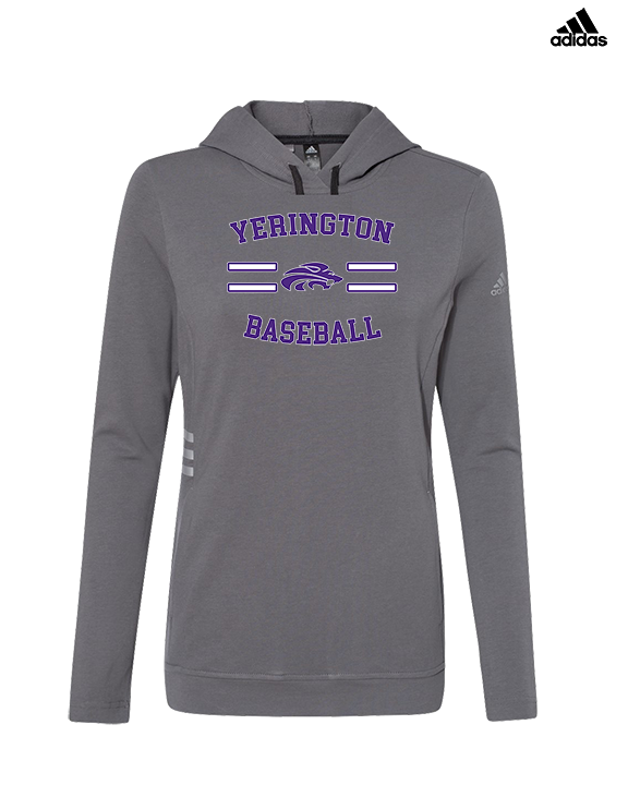 Yerington HS Baseball Curve - Womens Adidas Hoodie
