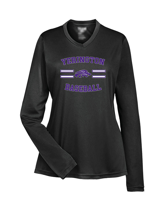 Yerington HS Baseball Curve - Womens Performance Longsleeve