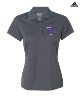 Yerington HS Baseball Plate - Adidas Womens Polo
