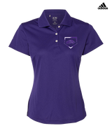 Yerington HS Baseball Plate - Adidas Womens Polo