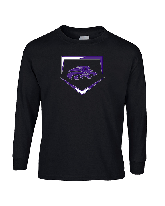 Yerington HS Baseball Plate - Cotton Longsleeve