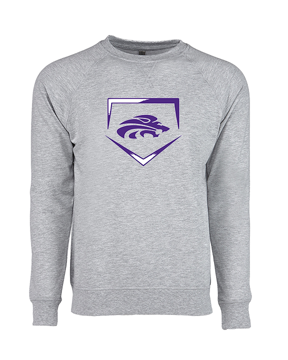 Yerington HS Baseball Plate - Crewneck Sweatshirt