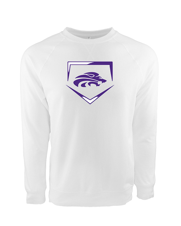 Yerington HS Baseball Plate - Crewneck Sweatshirt