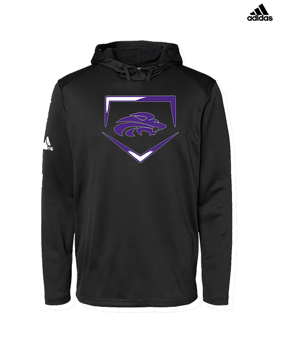 Yerington HS Baseball Plate - Mens Adidas Hoodie