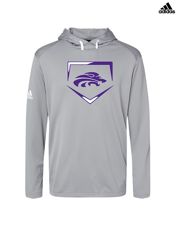 Yerington HS Baseball Plate - Mens Adidas Hoodie