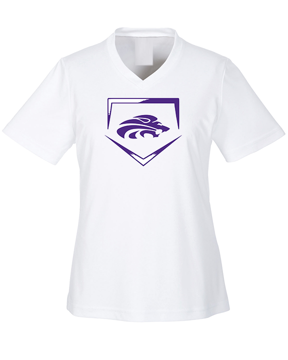 Yerington HS Baseball Plate - Womens Performance Shirt