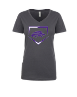Yerington HS Baseball Plate - Womens Vneck