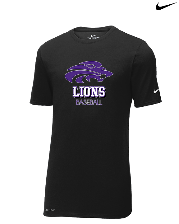 Yerington HS Baseball Shadow - Mens Nike Cotton Poly Tee