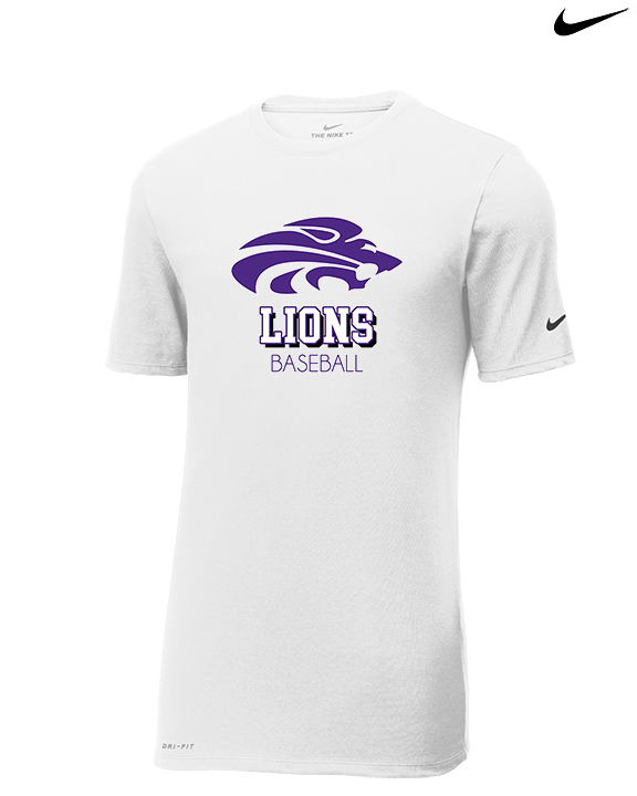 Yerington HS Baseball Shadow - Mens Nike Cotton Poly Tee