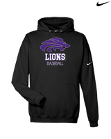 Yerington HS Baseball Shadow - Nike Club Fleece Hoodie