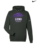 Yerington HS Baseball Shadow - Nike Club Fleece Hoodie